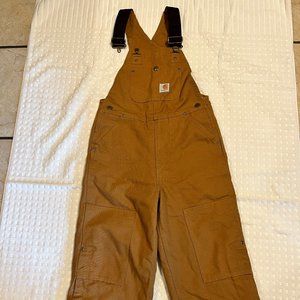 Youth Lined Carhartt Bibs size 8